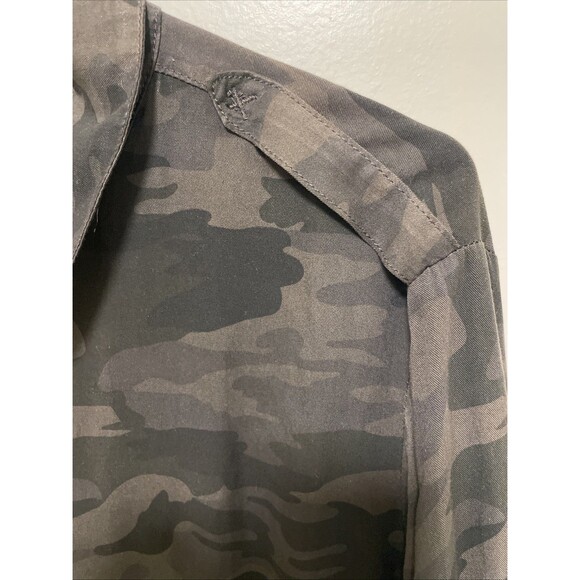 Sanctuary Revolve Camo Soft City Romper Long Sleeve Casual Green Womens M Rayon - Picture 6 of 7